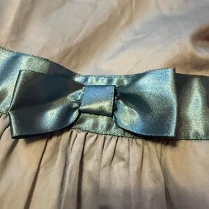 American Girl Double-Bow Satin Blue Dress Truly Me Sz 14